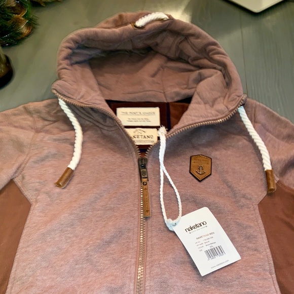 Naketano Shirts Mens Brown Full Zip Hoodie Poshmark